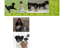 Tablet Screenshot of pristinestandardpoodles.ca